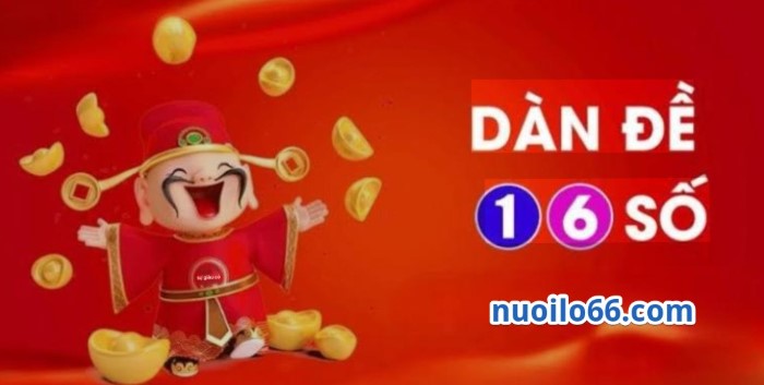 dàn đề 16 số bất bại hôm nay